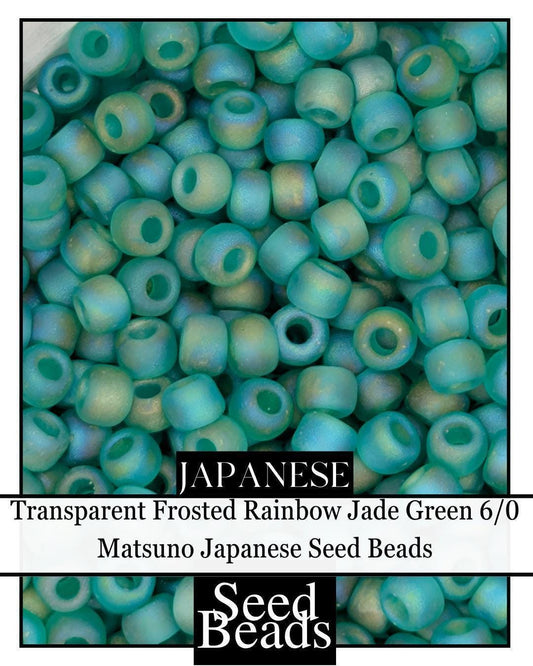 4885SB Translucent Frosted Rainbow Jade Green 11/0 (15g pkg)