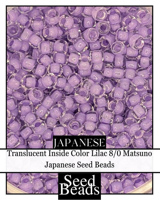 8304SB Translucent Inside Color Lilac 8/0 (15g pkg)