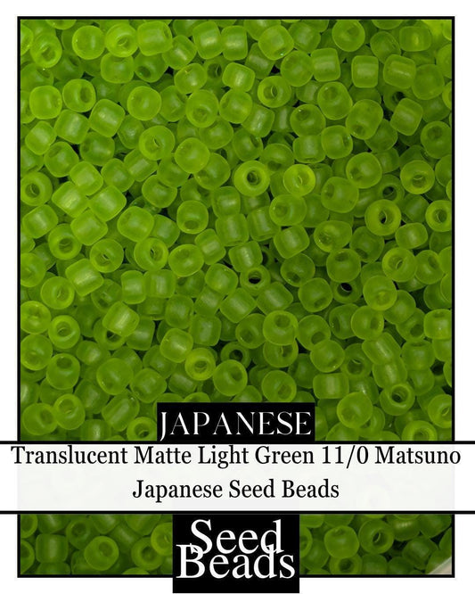 4768SB Translucent Matte Light Green 11/0 (15g pkg)