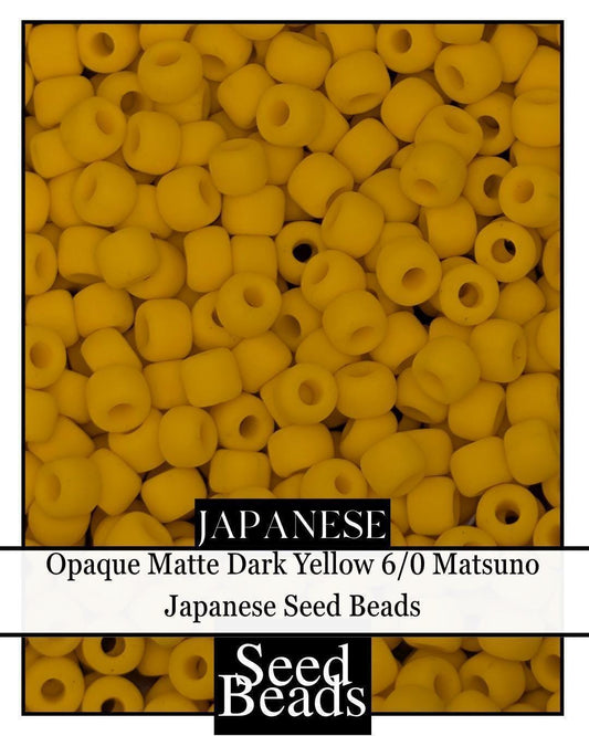 5227SB Opaque Matte Dark Yellow 6/0 (15g pkg)