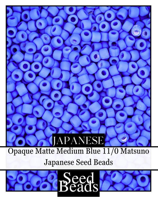 1989SB Opaque Matte Medium Blue 11/0 (15g pkg)