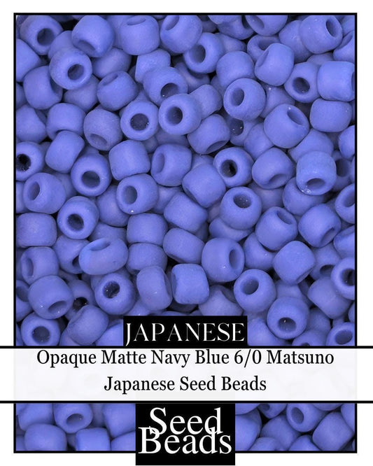 5242SB Opaque Matte Navy Blue 6/0 (15g pkg)