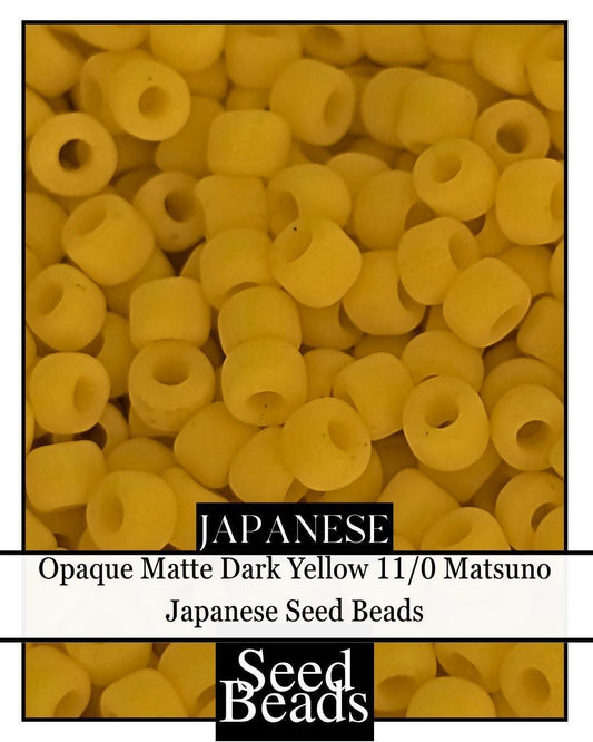 1975SB Opaque Matte Dark Yellow 11/0 (15g pkg)