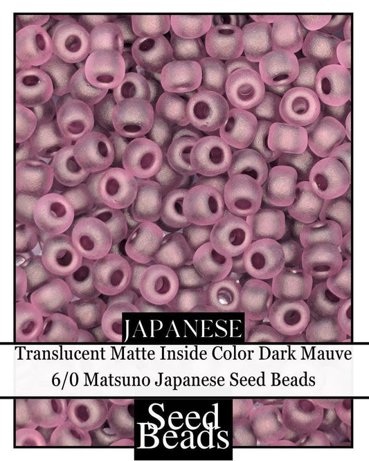 5446SB Translucent Matte Inside Color Dark Mauve 6/0 (15g pkg)