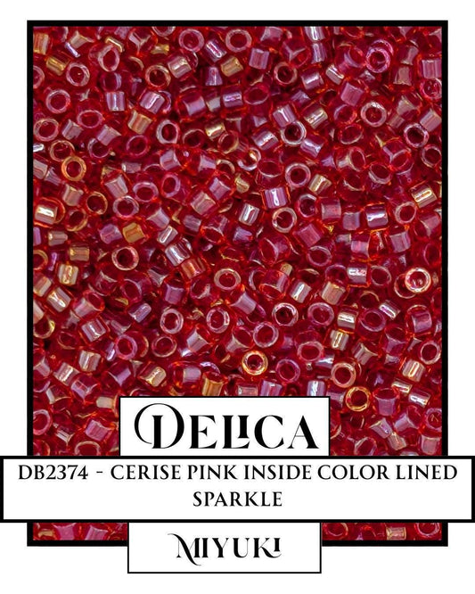 DB2374 - Cerise Pink Inside Color Lined Sparkle