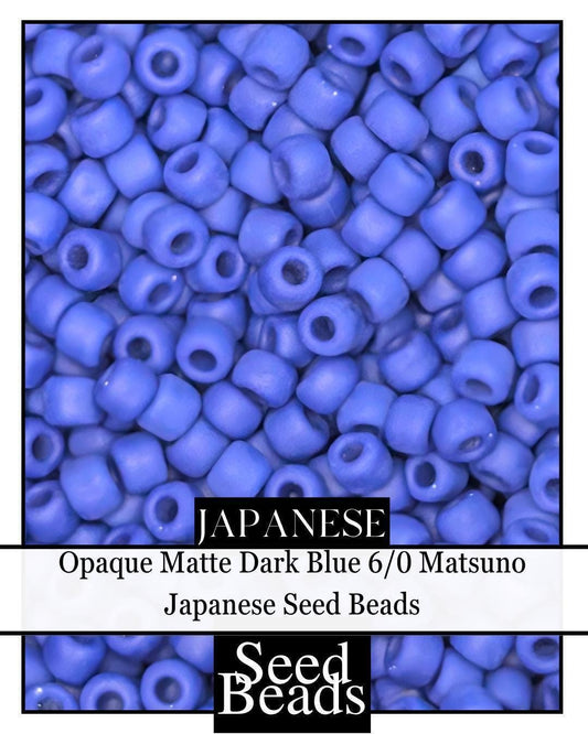 5245SB Opaque Matte Dark Blue 6/0 (15g pkg)