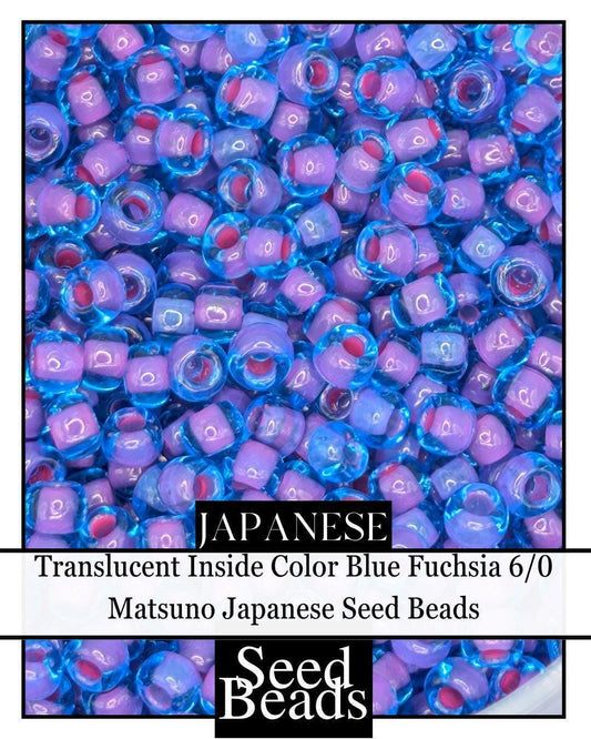 5389SB Translucent Inside Color Blue Fuchsia 6/0 (15g pkg)