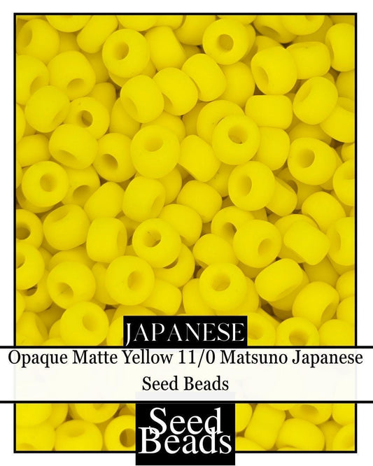 1973SB Opaque Matte Yellow 11/0 (15g pkg)