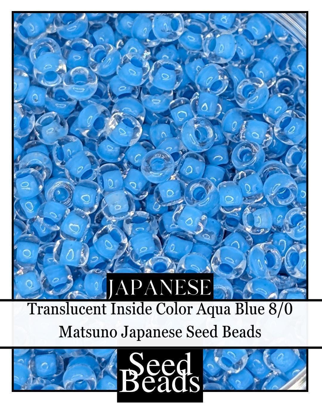 8310SB Translucent Inside Color Aqua Blue 8/0 (15g pkg)
