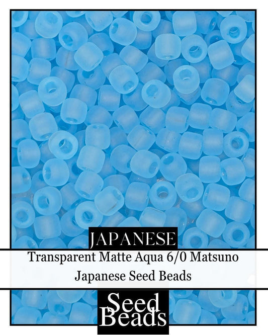 5425SB Translucent Matte Inside Color Aqua 6/0 (15g pkg)