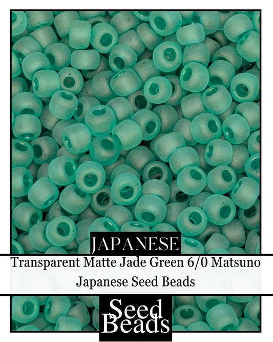 5599SB Transparent Matte Jade Green 6/0 (15g pkg)