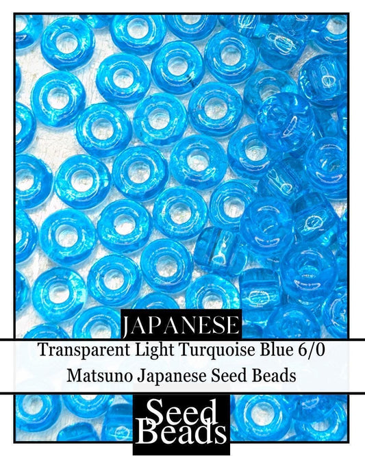 5506SB Transparent Light Turquoise Blue 6/0 (15g pkg)