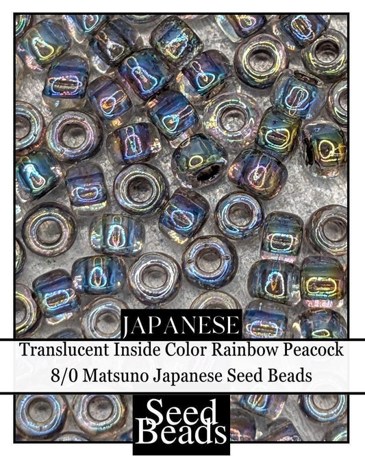 8330SB Translucent Inside Color Rainbow Peacock 8/0 (15g pkg)