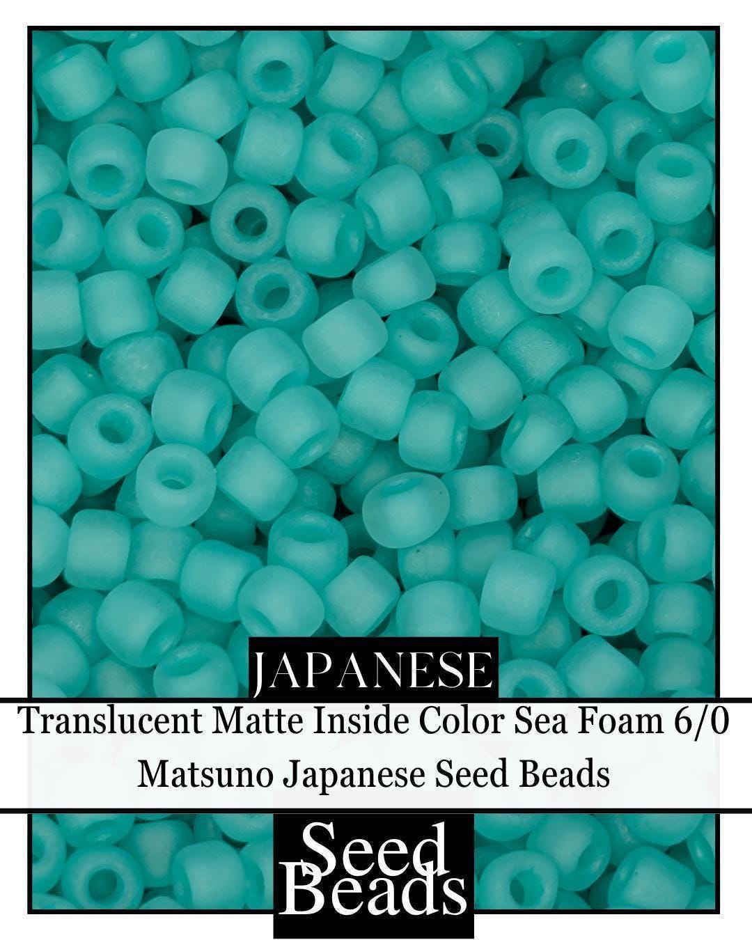 5440SB Translucent Matte Inside Color Sea Foam 6/0 (15g pkg)