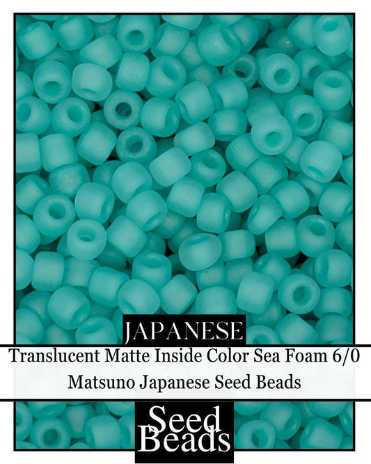 5440SB Translucent Matte Inside Color Sea Foam 6/0 (15g pkg)