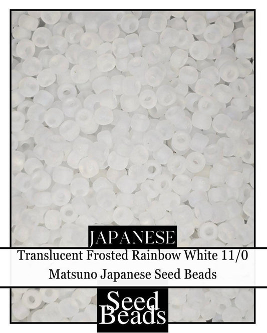 4855SB Translucent Frosted Rainbow White 11/0 (15g pkg)
