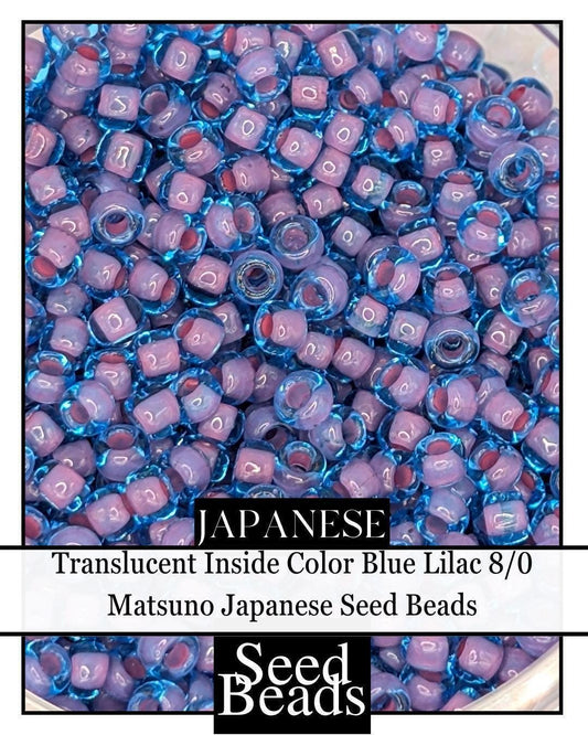 8324SB Translucent Inside Color Blue Lilac 8/0 (15g pkg)