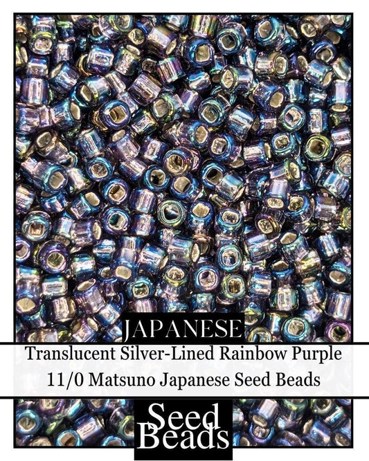 4543SB Translucent Silver-Lined Rainbow Purple 11/0 (15g pkg)