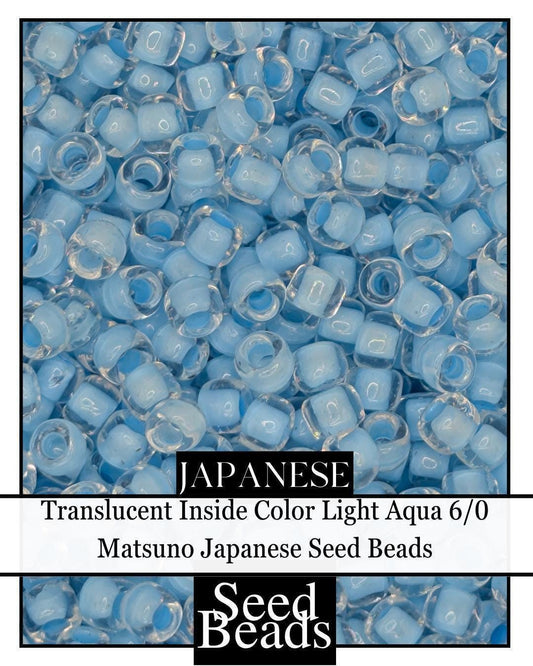5359SB Translucent Inside Color Light Aqua 6/0 (15g pkg)