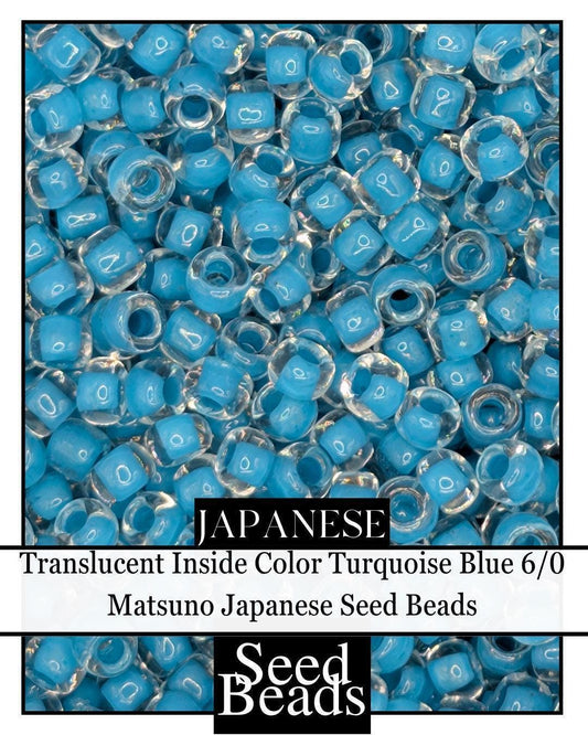 5374SB Translucent Inside Color Turquoise Blue 6/0 (15g pkg)