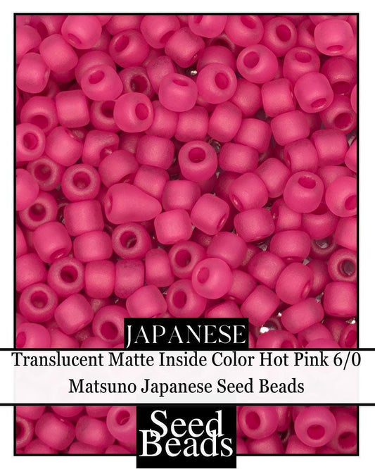 5401SB Translucent Matte Inside Color Hot Pink 6/0 (15g pkg)