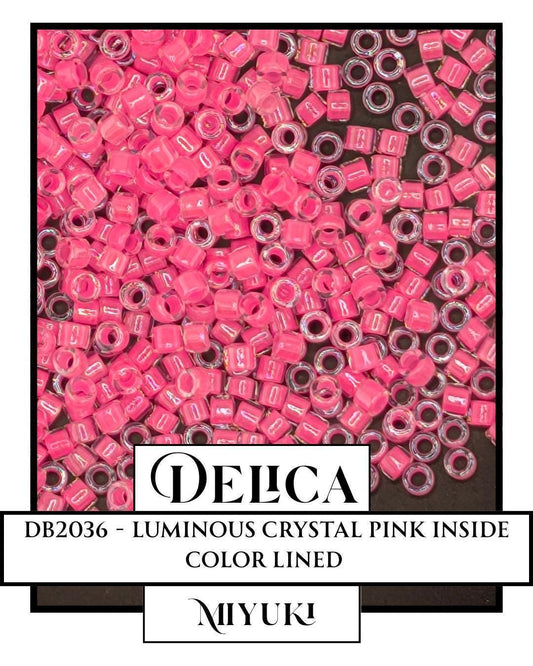 DB2036 - Luminous Cotton Candy | Miyuki Delica Size 11/0  for Jewelry Making & Bead Weaving   (7.5g pkg)