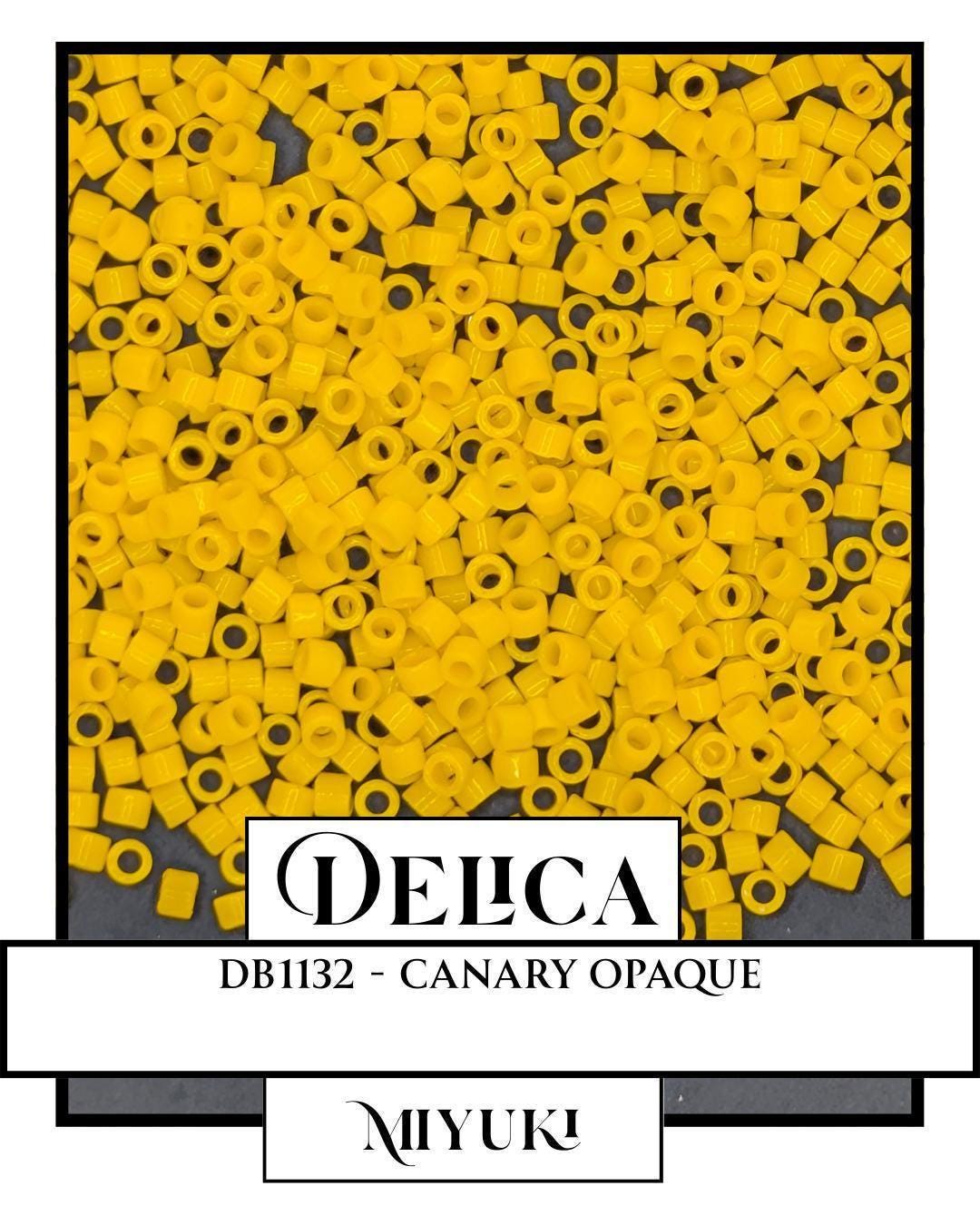 DB1132 - Canary Opaque (7.5g pkg) | Bead Weaving | High Quality Uniform Beads