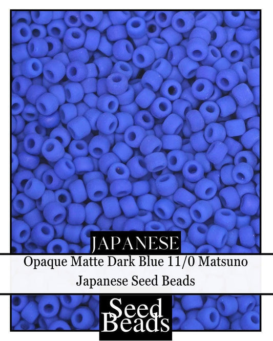1987SB Opaque Matte Dark Blue 11/0 (15g pkg)