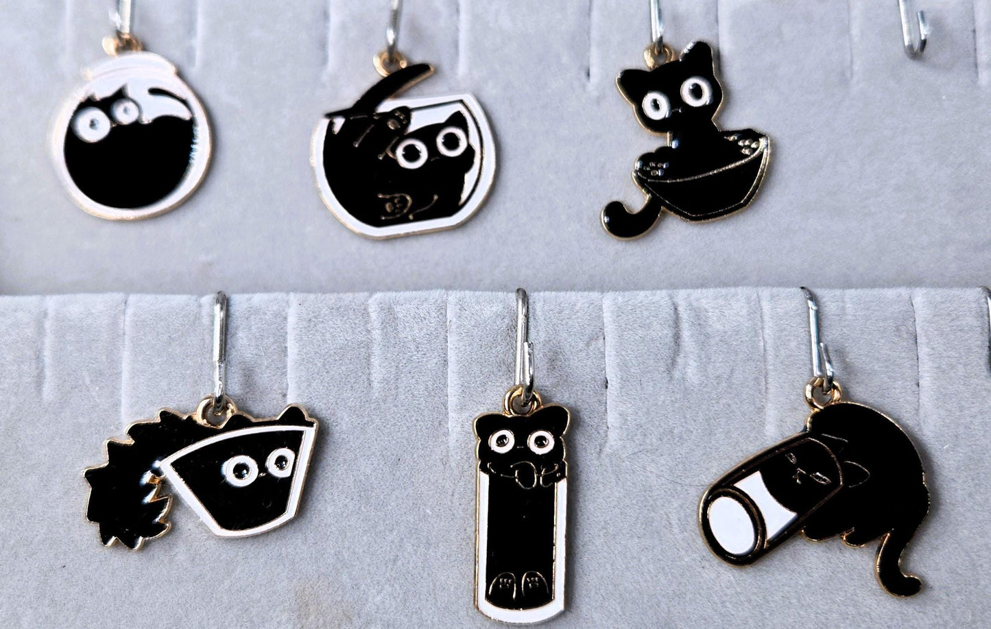 Gold Plated Kitty Charms: DIY Jewelry Making Supplies