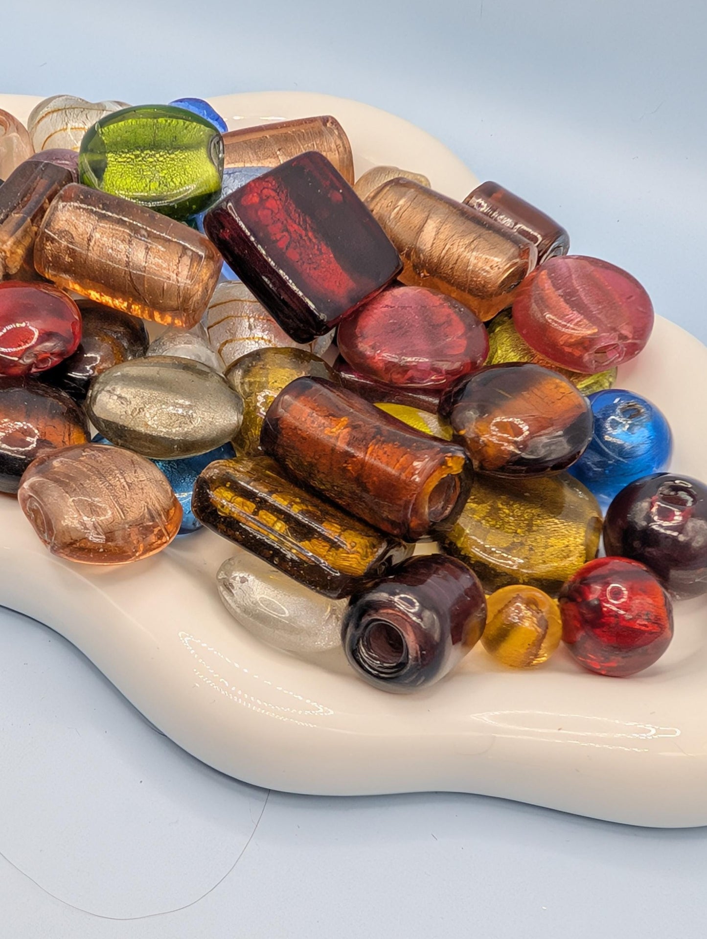 Bulk Handcrafted Mixed Lampwork Large Foil Beads Bulk For Crafts and Jewelry Making