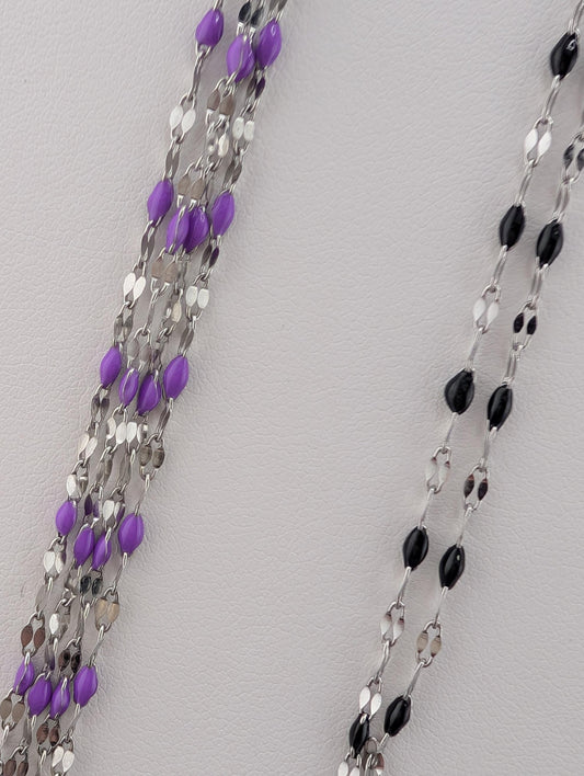 Stainless Steel Necklace Chains Bulk Oil Drip Unfinished Chain for Jewlery Making