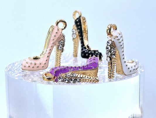 Bling High Heel Charms: Shoe-Inspired Jewelry Making Accessories