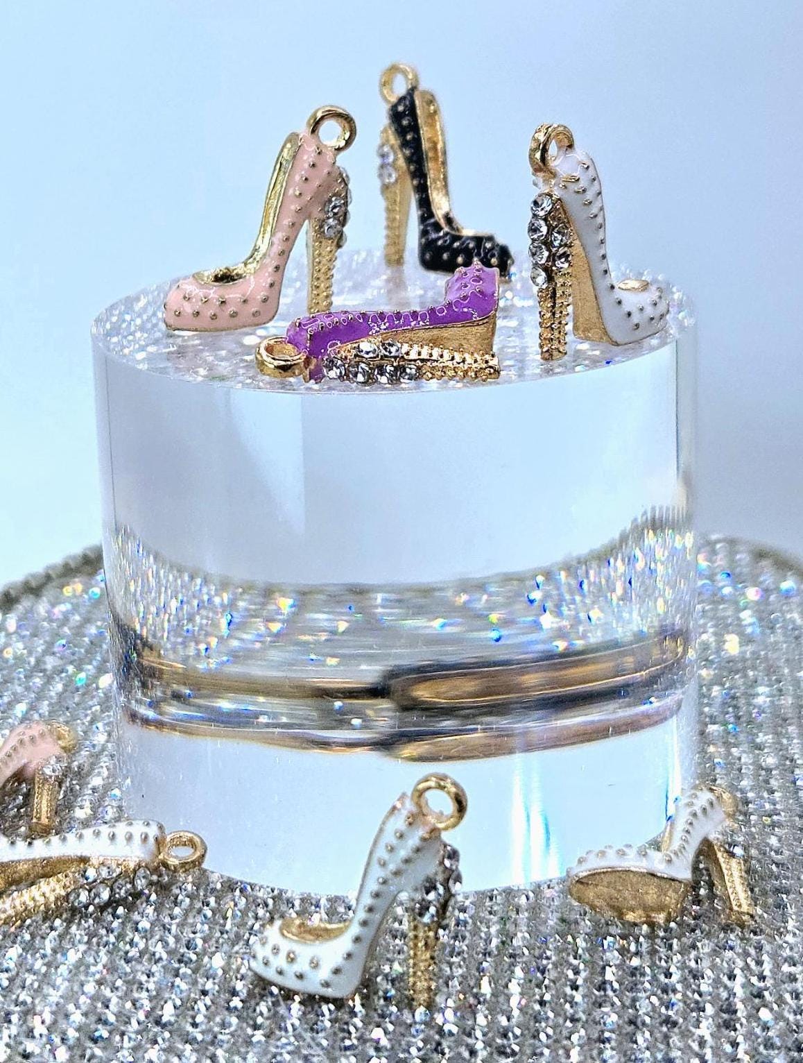 Bling High Heel Charms: Shoe-Inspired Jewelry Making Accessories