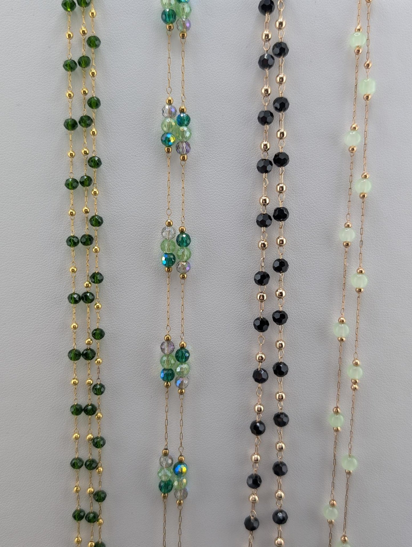 Gold Plated Brass Beaded Chain for Jewelry Making (1 meter)