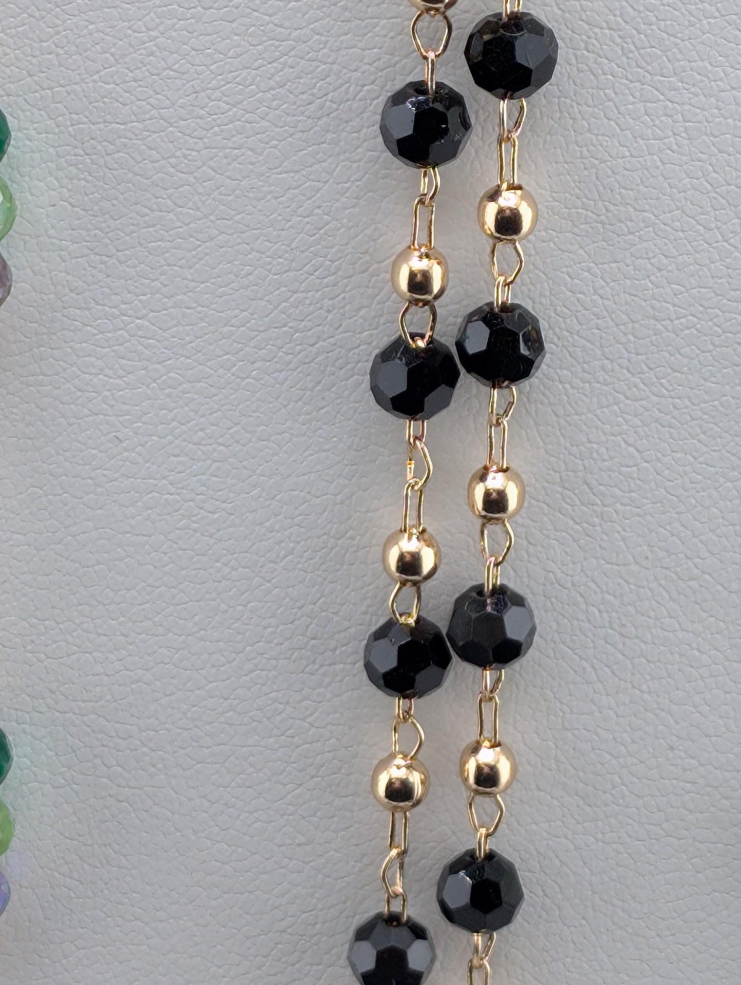 Gold Plated Brass Beaded Chain for Jewelry Making (1 meter)