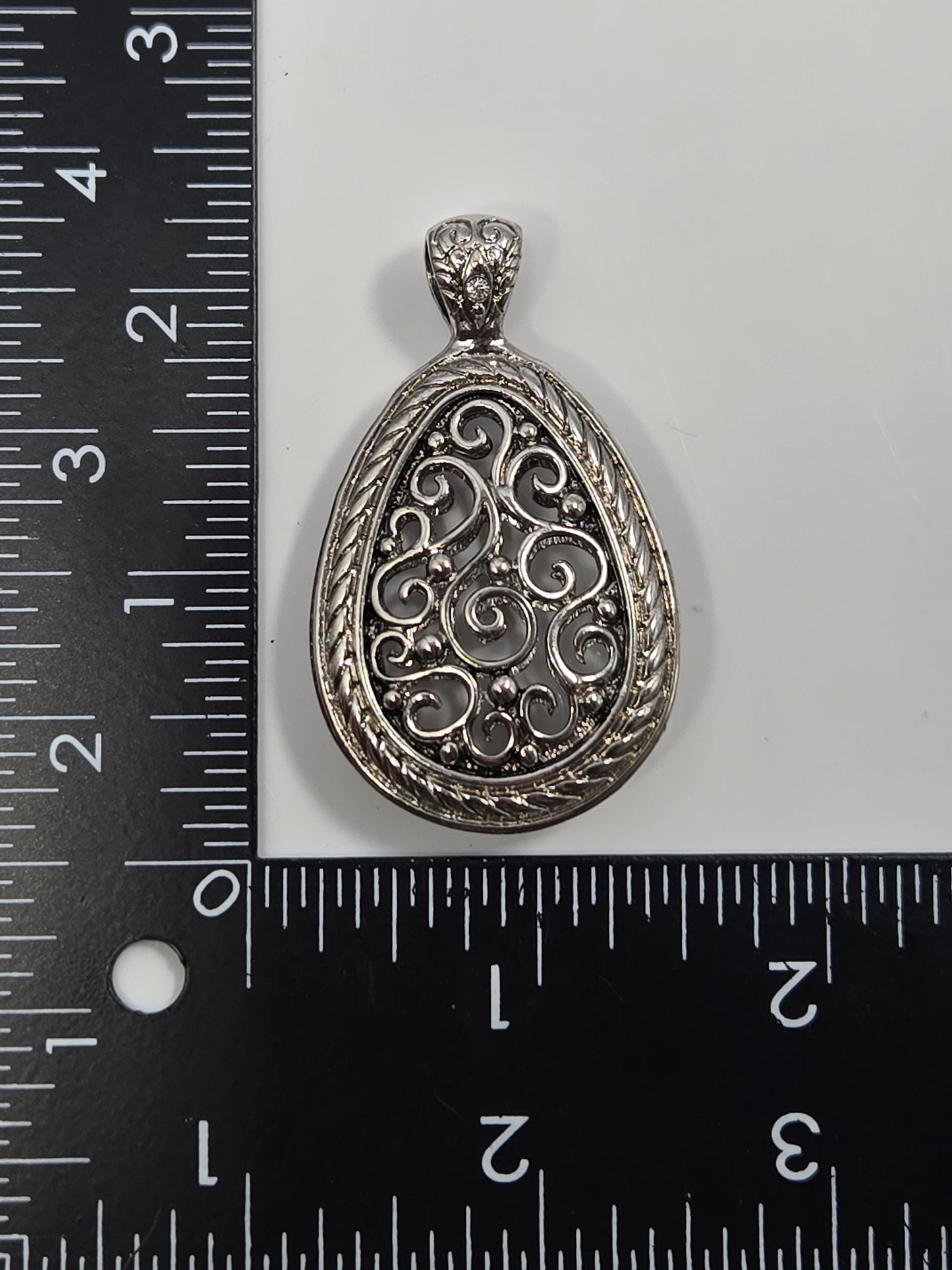 Ornate Goth Pendant: Vintage Steampunk Filigree, Silver Alloy