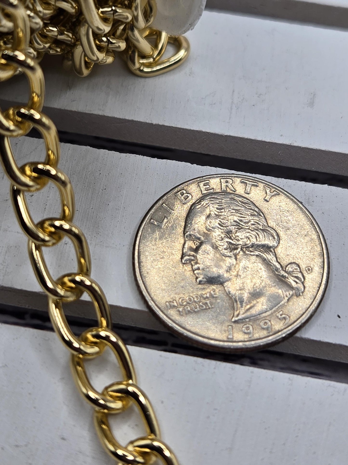 Gold Plated Brass Curb Chain: Chunky Twisted Link Jewelry Making