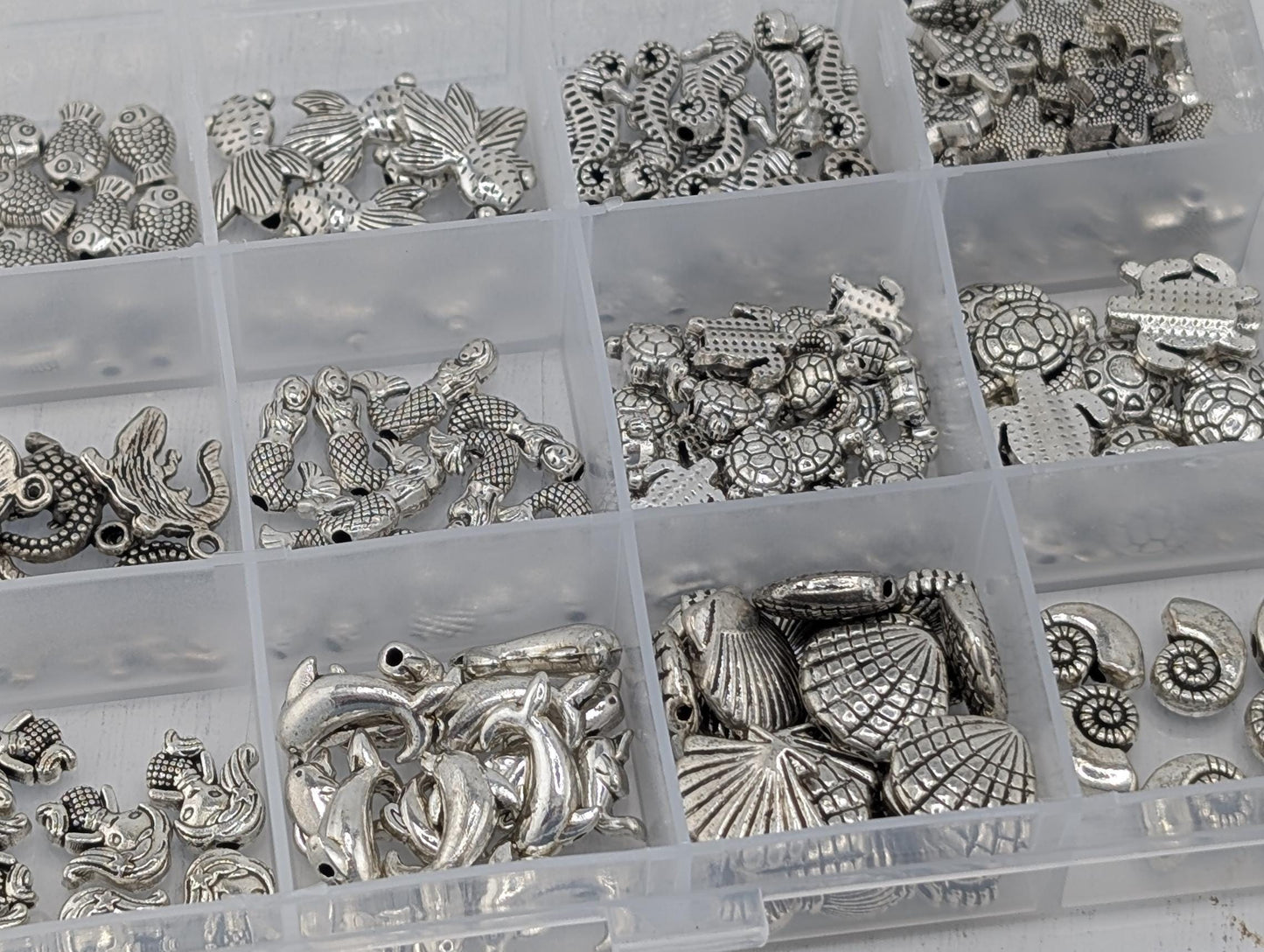 Metal Silver Tone Beads Collection: DIY Crafting & Jewelry Making