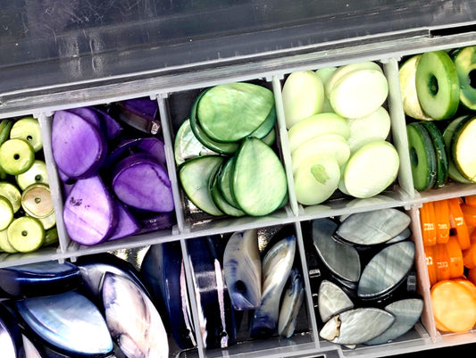 Mother Of Pearl Beads for Jewelry Making  Natural Iridescent Craft Supplies