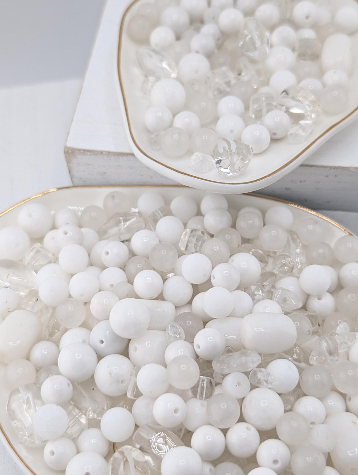 Quartz Gemstone Bead Mix: Semi-Precious Jewelry Craft Supply (2oz pkg)