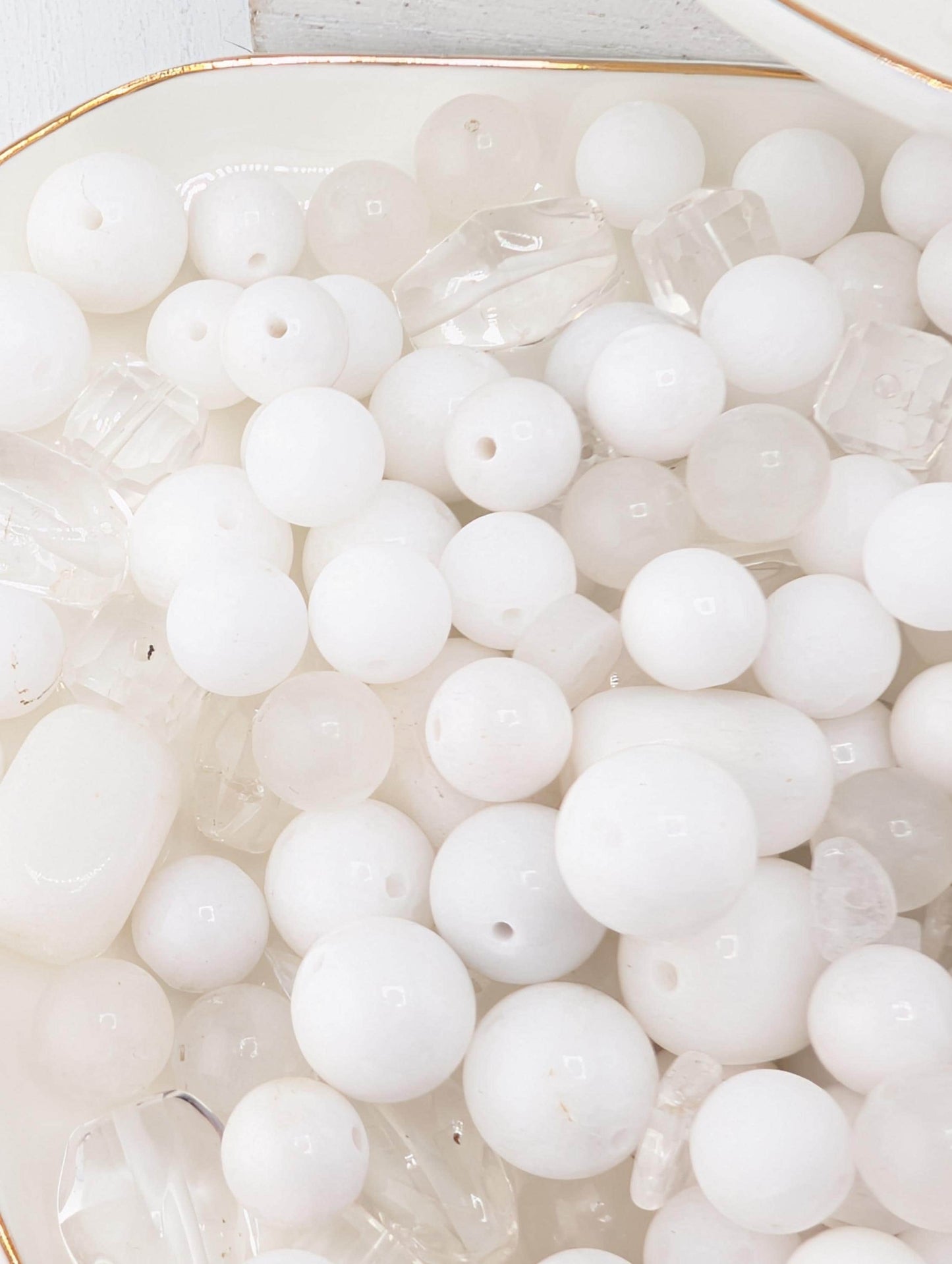 Quartz Gemstone Bead Mix: Semi-Precious Jewelry Craft Supply (2oz pkg)