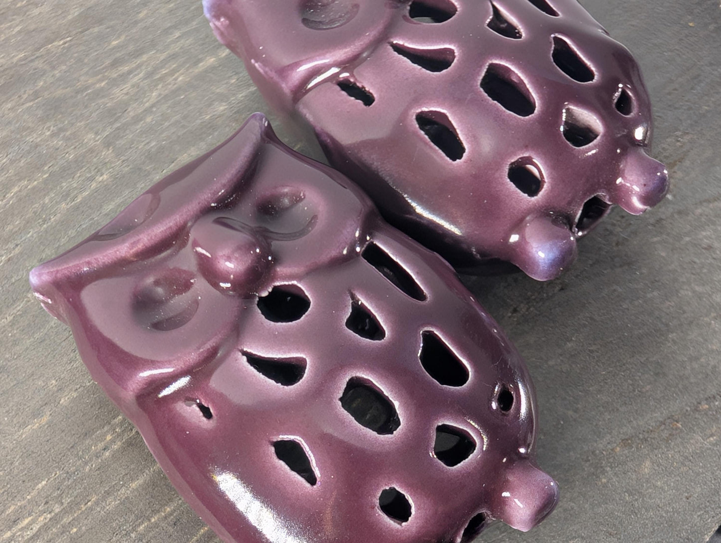 Ceramic Owl Focal Beads: Jewelry Making Charms (Set of 2)