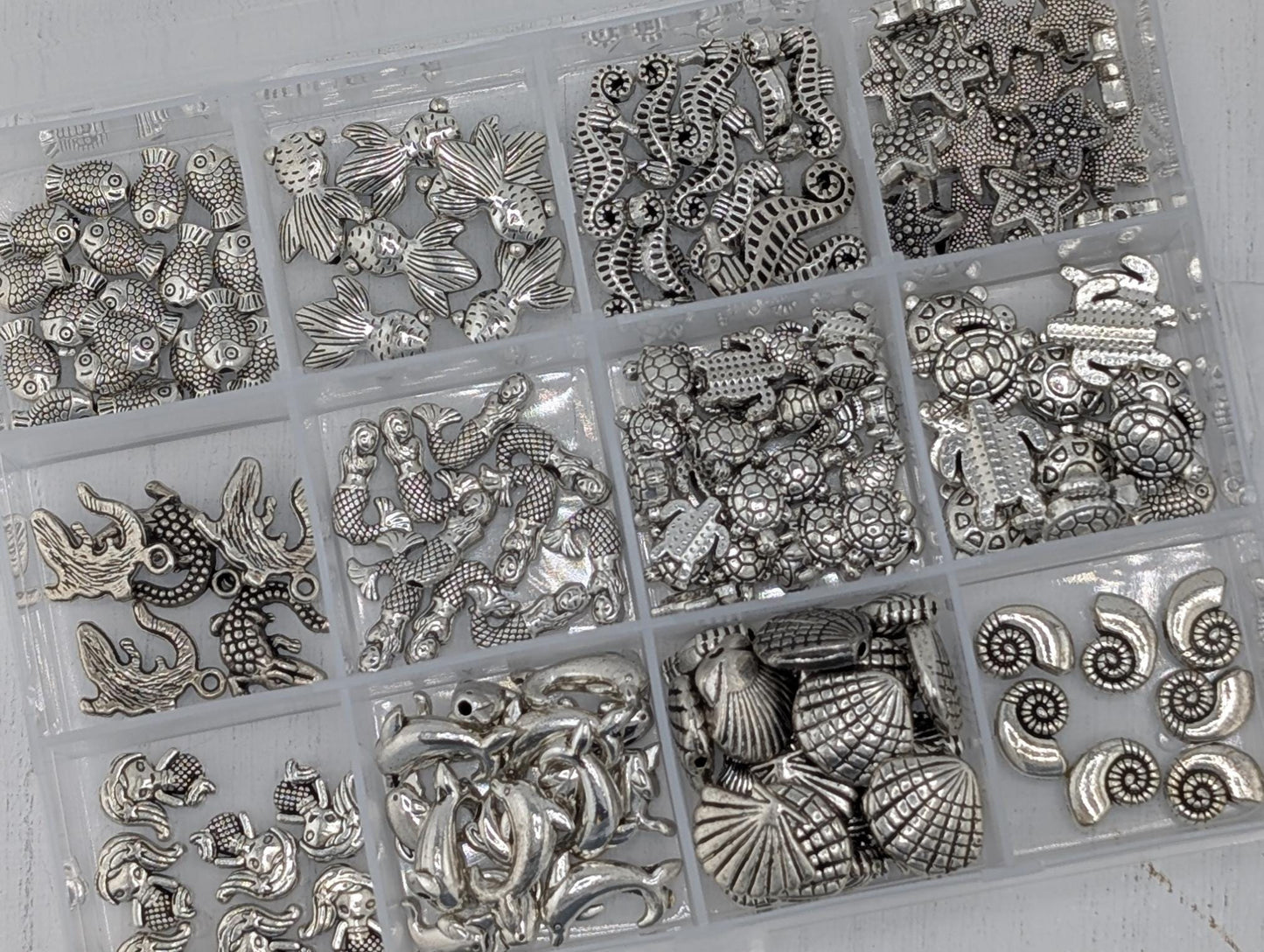 Metal Silver Tone Beads Collection: DIY Crafting & Jewelry Making