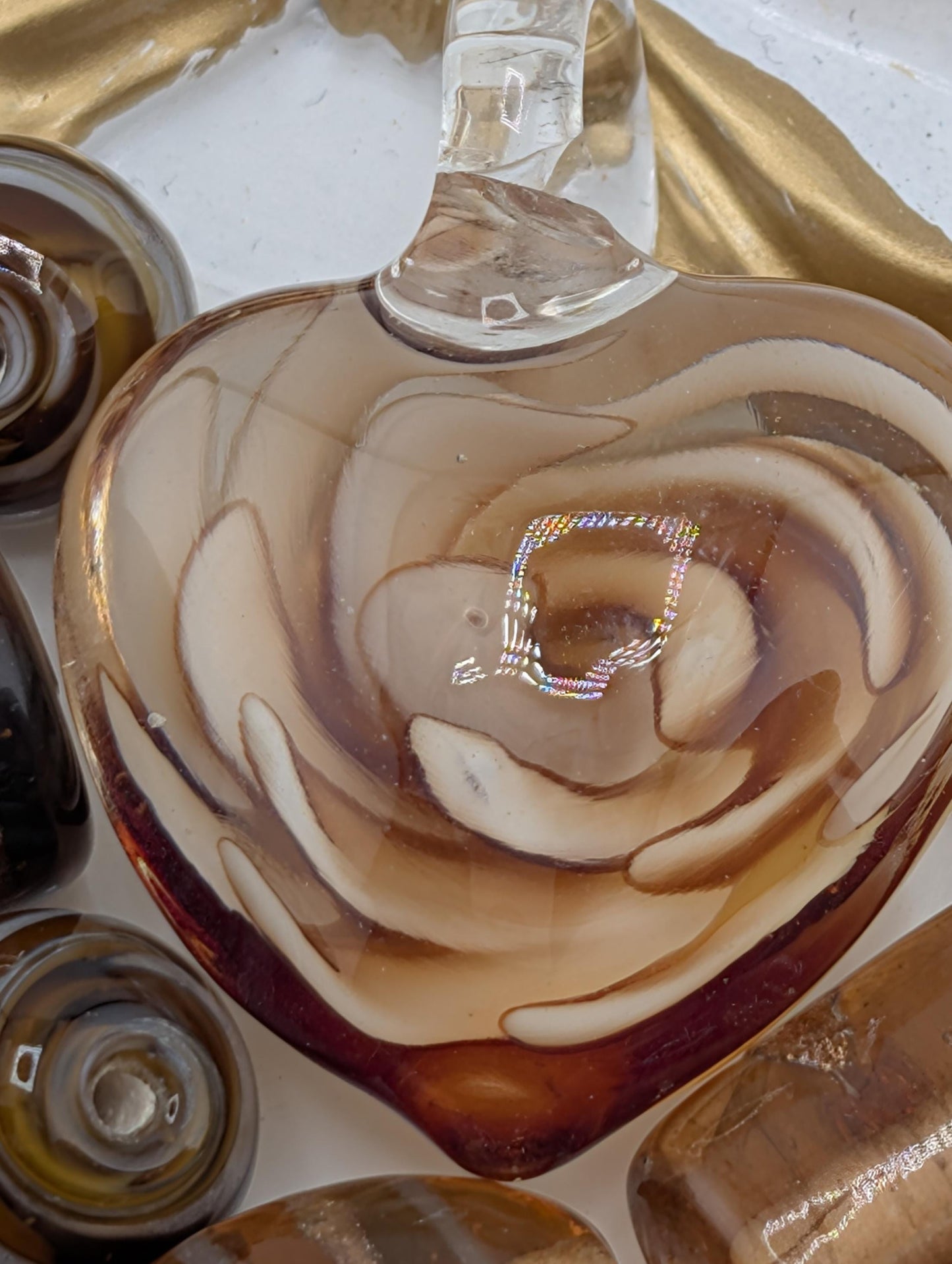 Learise Lampwork Glass Beads: Topaz & Brown Jewelry Making Mix (6 oz)