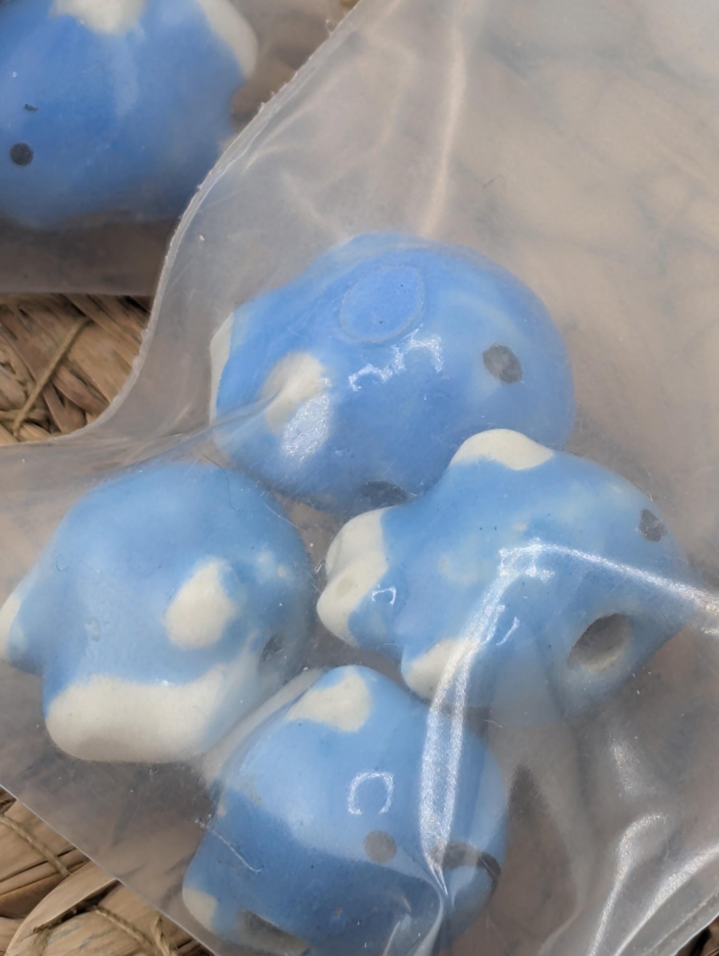 Blue Whale and Starfish Focal Beads: Ocean Jewelry Making (Set of 2)