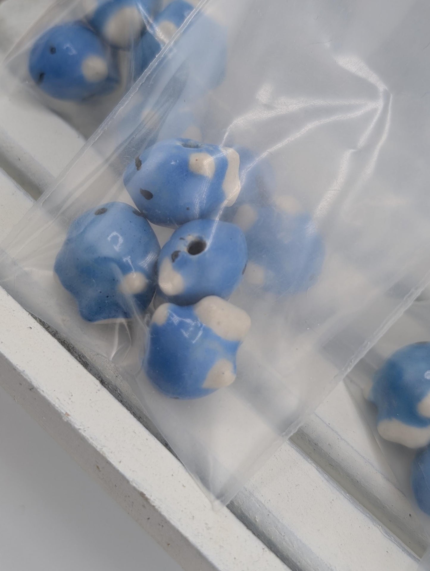 Blue Whale and Starfish Focal Beads: Ocean Jewelry Making (Set of 2)