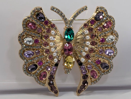 Pinks  Purples Gold  for DIY Bag Charm Pin Accessory or Pendant Brooch