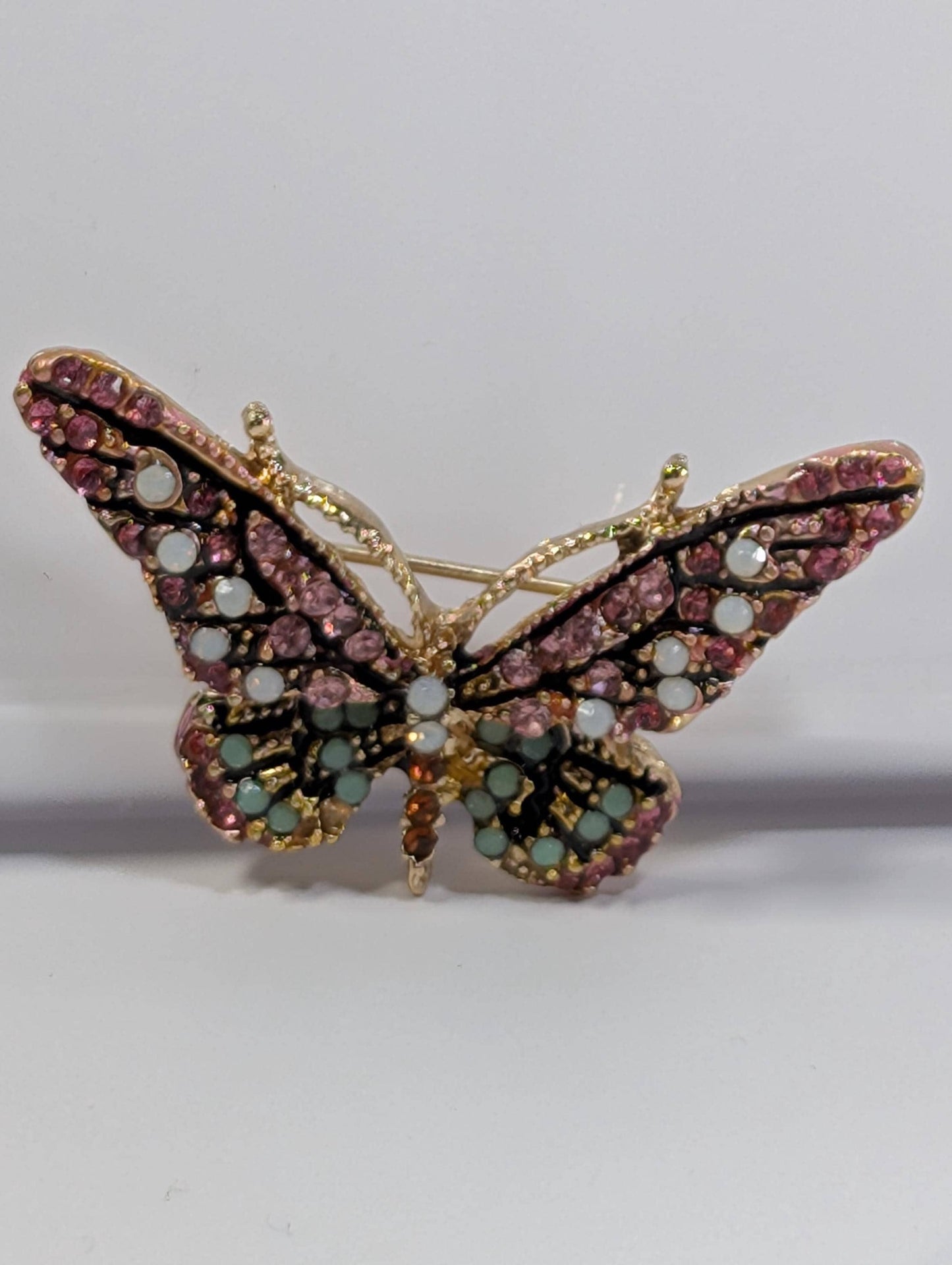 Gold Pink Mint  for DIY Bag Charm Pin Accessory or Pendant Brooch