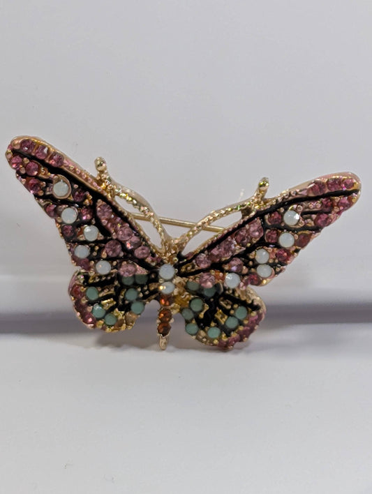 Gold Pink Mint  for DIY Bag Charm Pin Accessory or Pendant Brooch