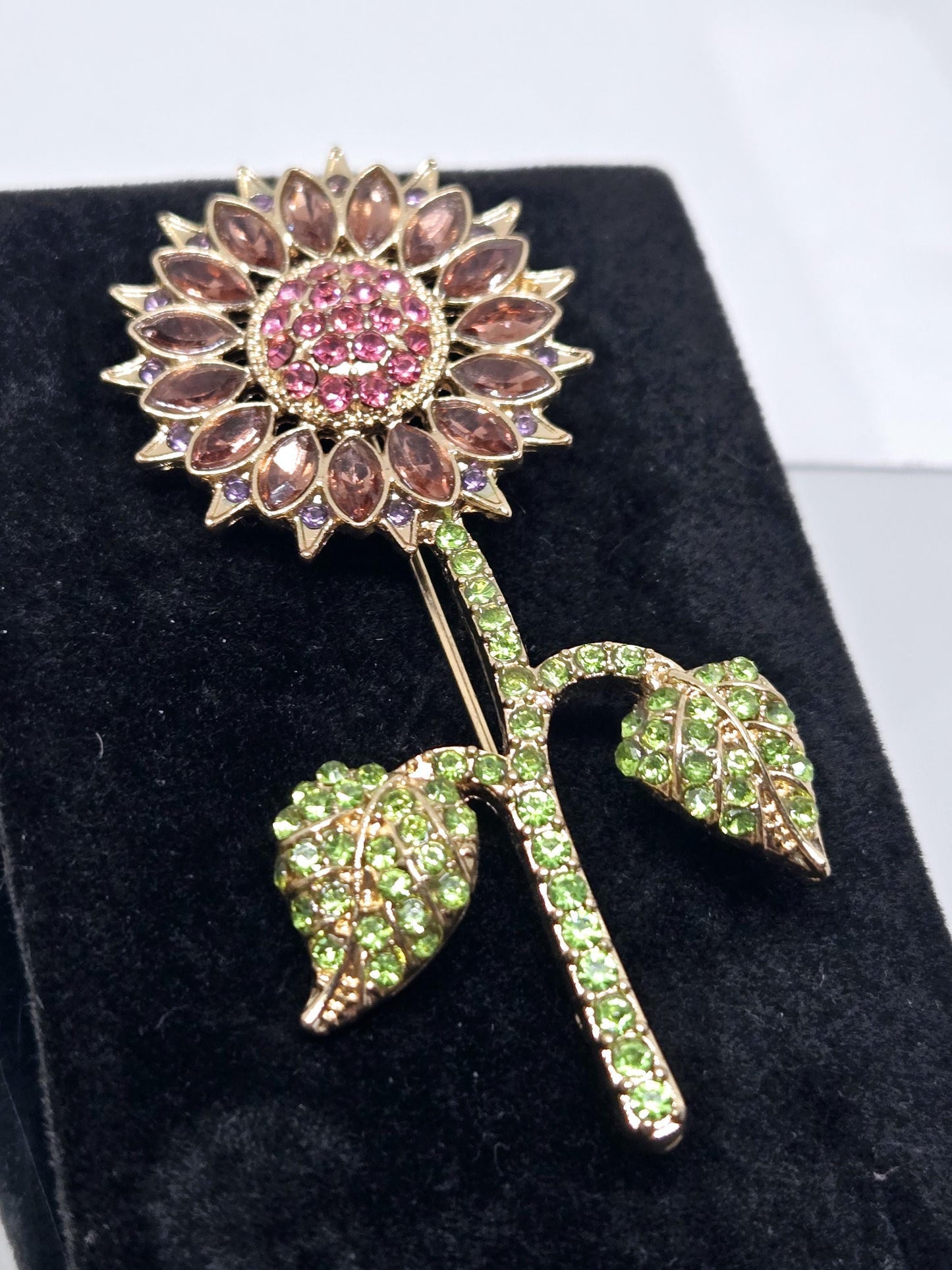 Golden Plate Sunflower  Brooch